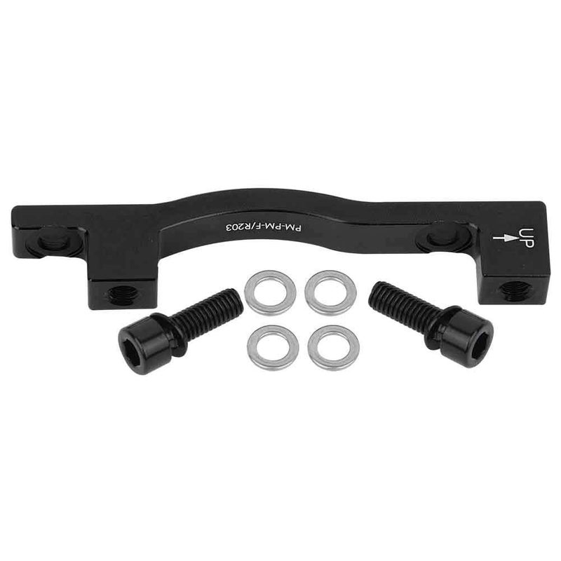 VGEBY Disc Brake Adapter, A-F203 Disc Brake Mounting Bracket Mount Caliper Adaptor for Mountain Bike (Black) - Image 1
